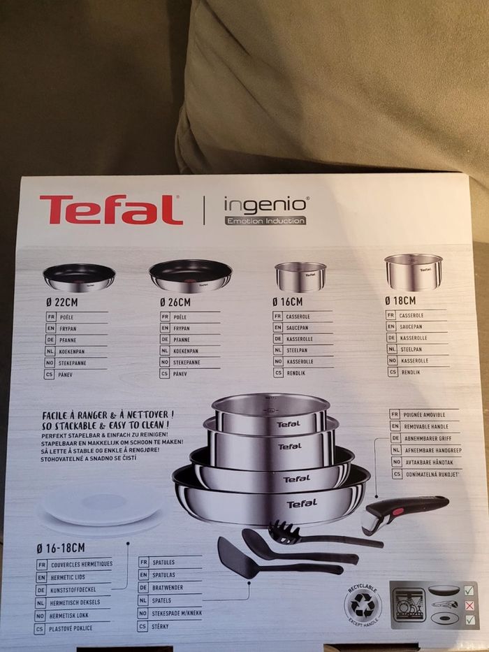 Batterie de poêle tefal