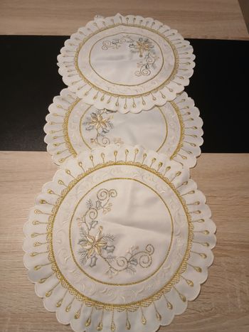 Lot de 3 napperons Boutique Indépendante