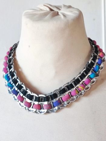 🌈 collier multicolore de créateur languette de soda