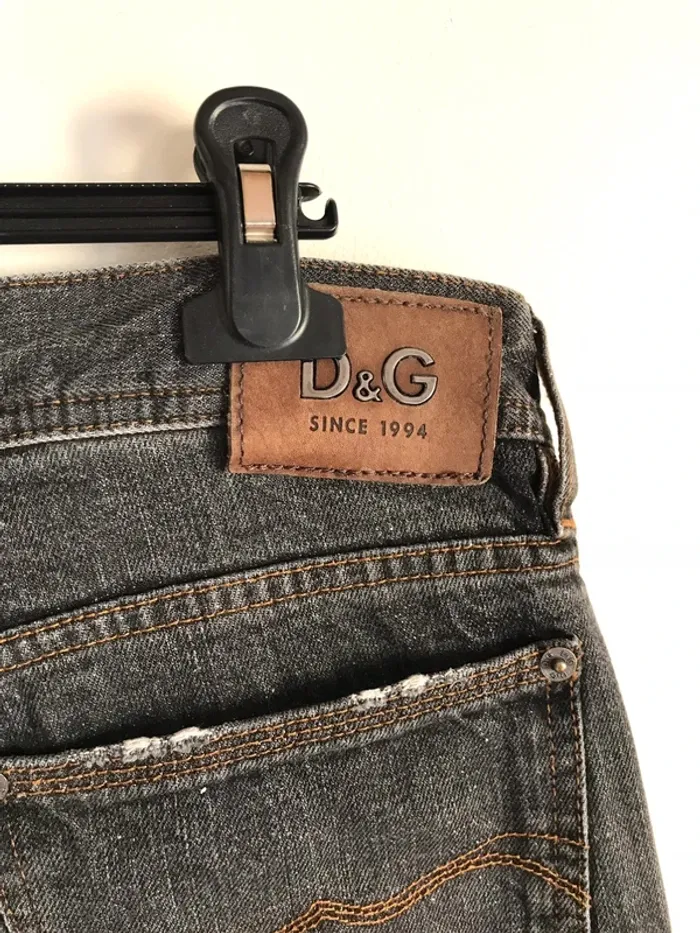 Jean homme Dolce&Gabbana noir effet délavé - photo numéro 13