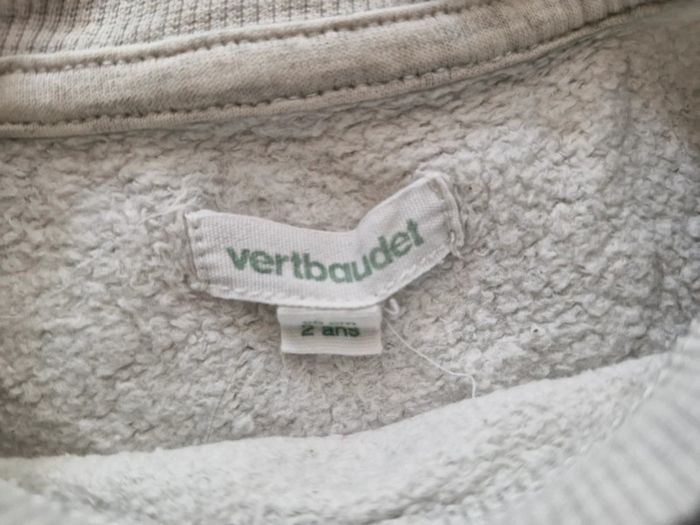 Pull beige Vertbaudet 2 ans - photo numéro 2