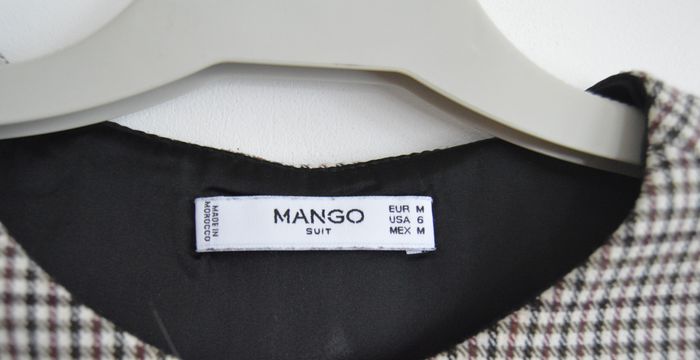 Robe Mango Suit M – motif pied-de-poule & zip anneau, style rétro chic - photo numéro 2