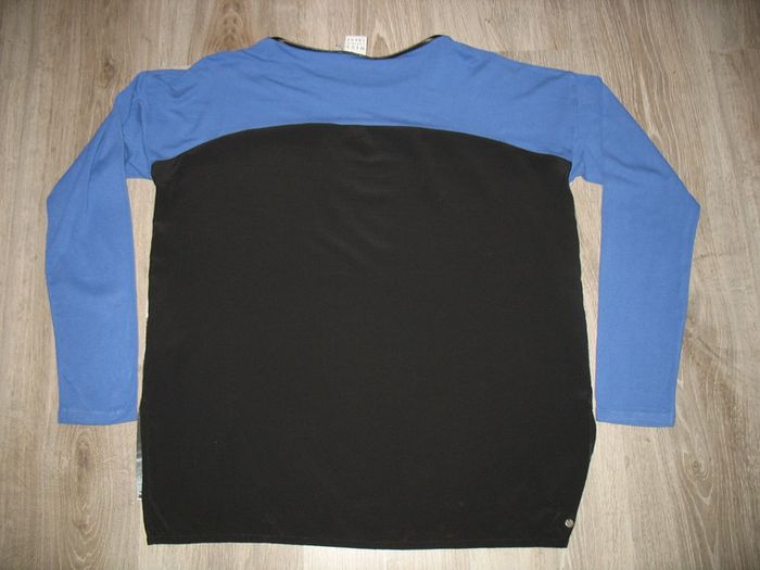 TEE SHIRT ML BLEU ET MOTIFS "TREND BY MISS CAPTAIN" - TAILLE 2 - n°03 - photo numéro 2