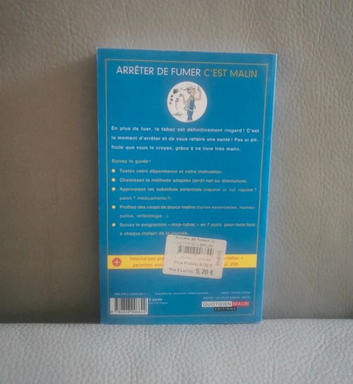 Livre arrêter de fumer c'est malin - photo numéro 2
