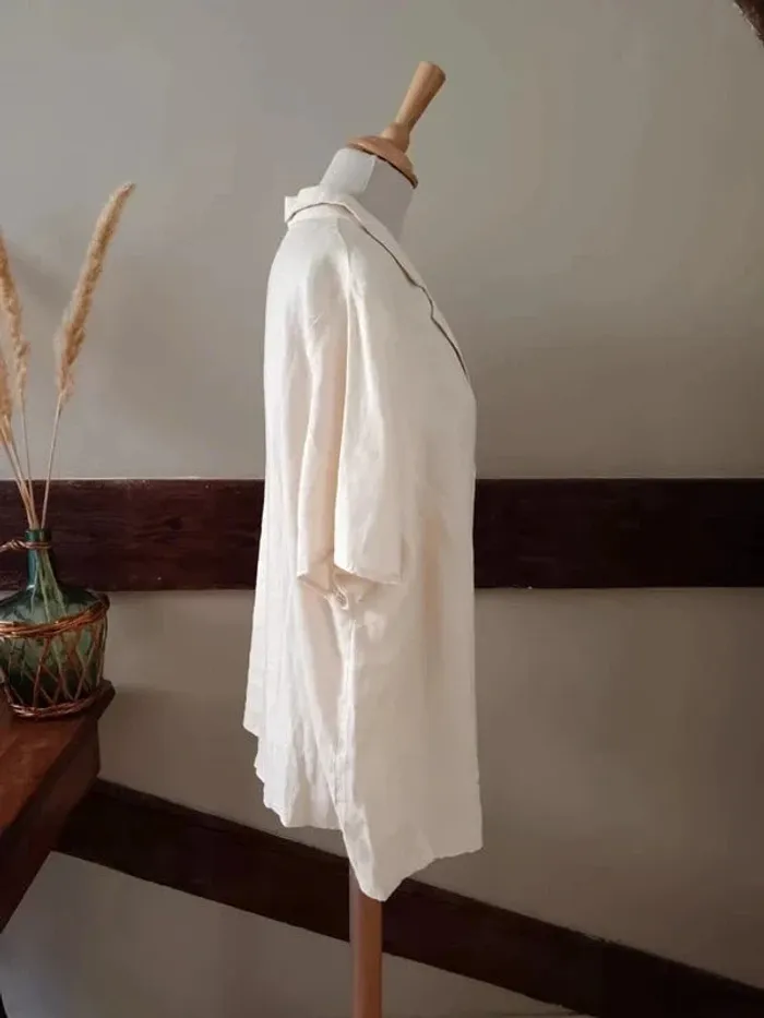 Chemise rose très pâle lin La Redoute - photo numéro 7