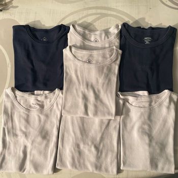 Lot de 7 maillots de corps manches courtes