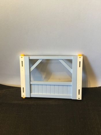 Playmobil lot mur bleu clair et 2 poteaux abri clinique vétérinaire 4343 4344