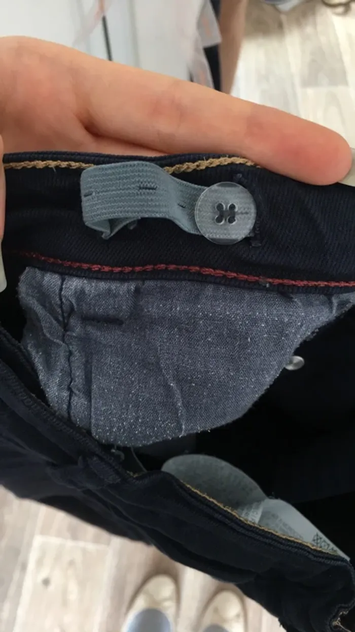 Pantalon 11/12 ans Zara bleu marine - photo numéro 5