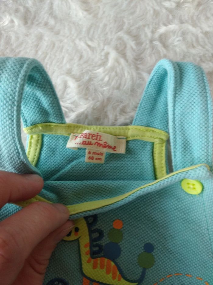 Salopette short Garçon 6 mois Dinosaure Jubosac Du pareil au même - photo numéro 4