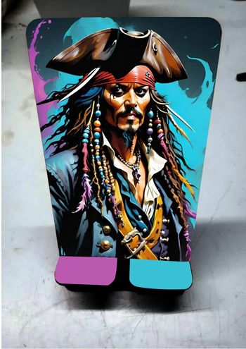 support téléphone motif jack sparrow pirates des caraïbes neuf