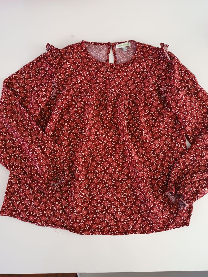 Blouse fleurie Vertbaudet 10 ans