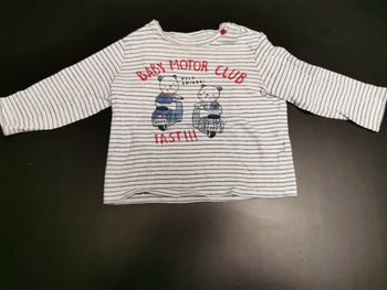 Tee-shirt manches longues 12 mois