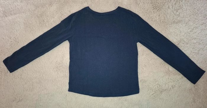 T shirt manche longue Bleu bonhomme de neige okaidi 8 ans - photo numéro 5