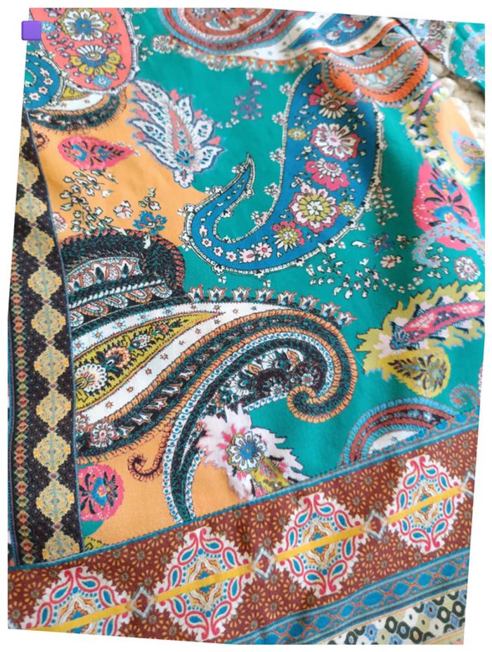 Haut bohème multicolore à motifs paisley – style vintage, hippie, casual chic - photo numéro 3