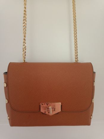 Sac à main bandoulière camel