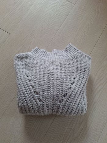 Pull uni gris Kiabi