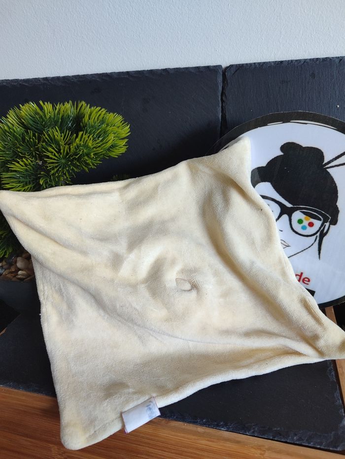 doudou sandy crapouille ours marron jaune coeur Rose Vert Vert Rouge Plat Ancien - photo numéro 2