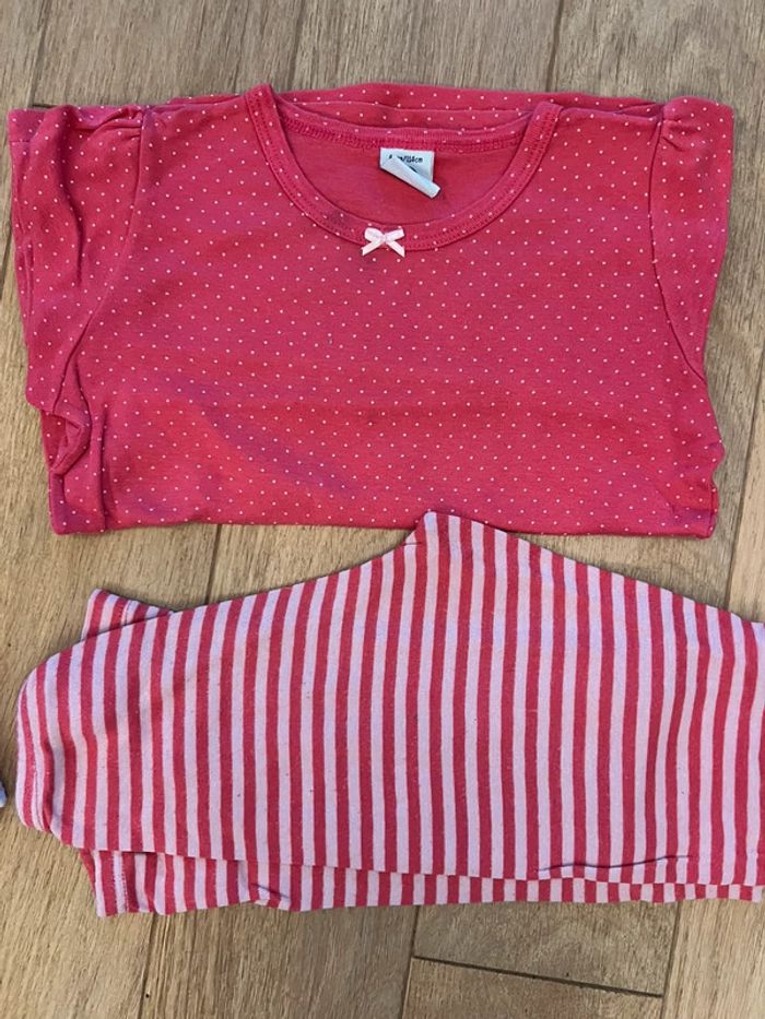 Lot de 2 pyjamas automne hiver petit bateau 6 ans très bon état - photo numéro 2