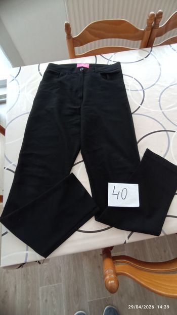 Pantalon noir femme 40 Incandescence