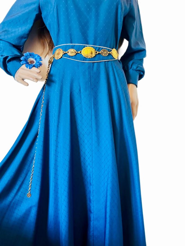 💙Magnifique longue robe bleue vintage style médiéval féerique fairycore medieval blue dress💙 - photo numéro 11