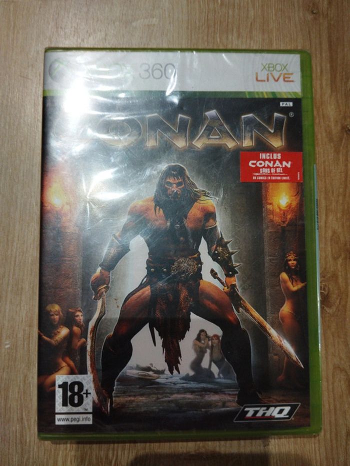 ! Rare! Conan xbox 360 blister édition limitée comics sons of bel