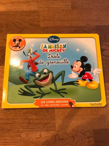 Livre Disney Les livres ardoises de mes premières années La maison de Mickey Drôle de grenouille