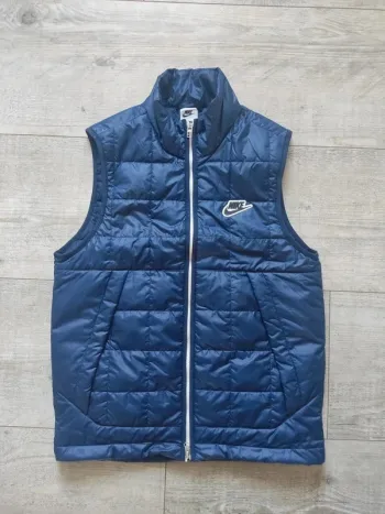 Doudoune / veste matelassée sans manches bleu marine avec poches taille S Nike neuve