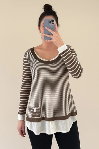 T-shirt tendance de la marque EllaModa, en bon état général. Taille M