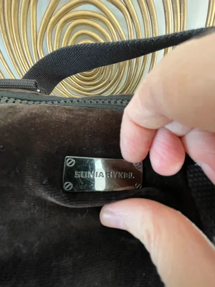 Sac à main Sonia Rykiel en velours - photo numéro 8