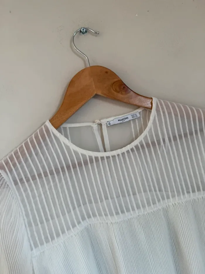 Blouse Mango plissée - photo numéro 4