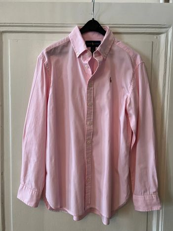 Chemise tunique manches longues logo arrière 10 ans - Ralph Lauren