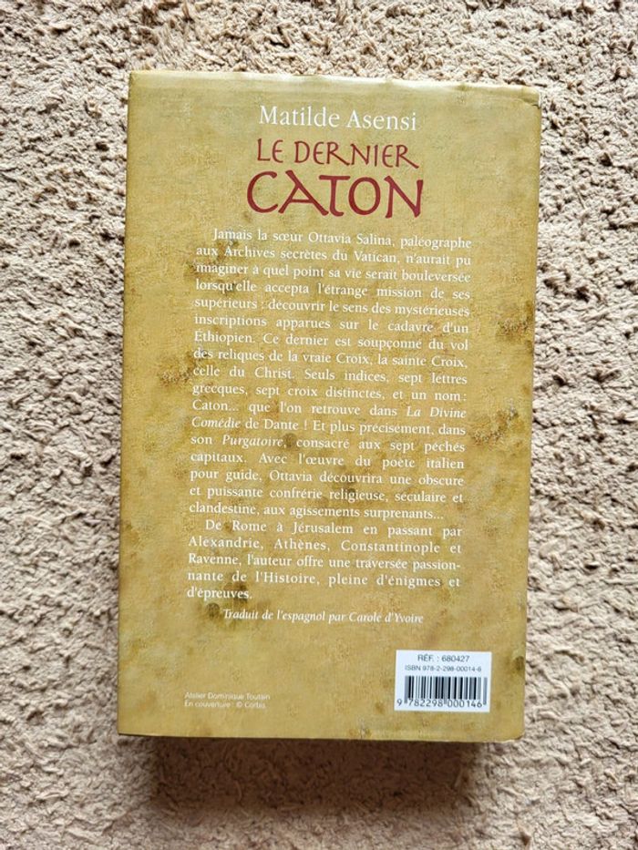 Livre Le Dernier Caton de Matilde Asensi - Thriller historique - photo numéro 2