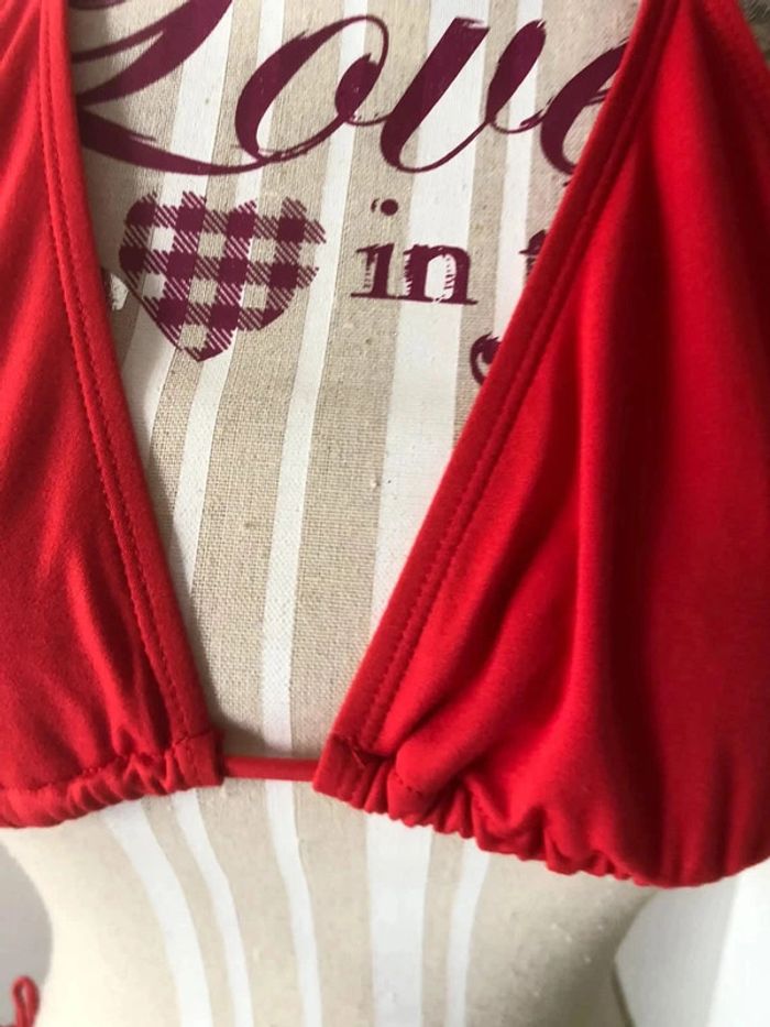 Sublime bikini couleur rouge à lèvre taille 38 primark très bon état - photo numéro 6