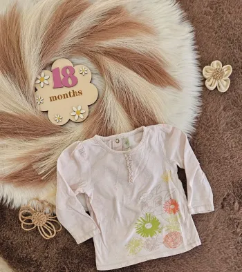 T-shirt manche longue disney 18 mois fille