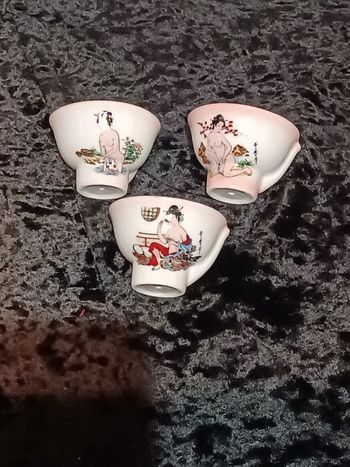 3 verres à saké