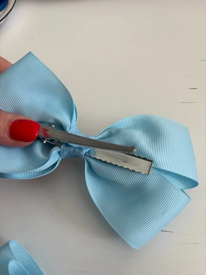 Barrettes gros noeud - photo numéro 4