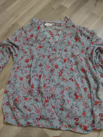 Tee-shirt femme 36 légèrement transparent cache cache