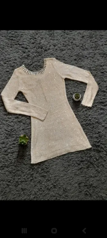 Robe pull à sequins