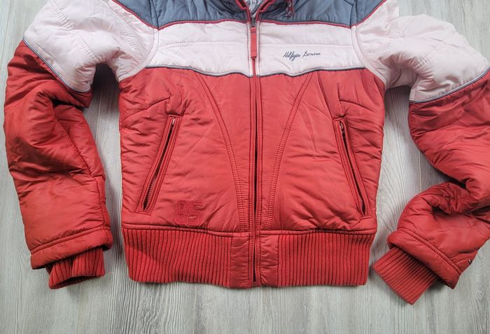 Doudoune Tommy Hilfiger Denim Brooklyn – Heritage – Rouge/Blanc rosé/Bleu – Taille L – Excellent état - photo numéro 4