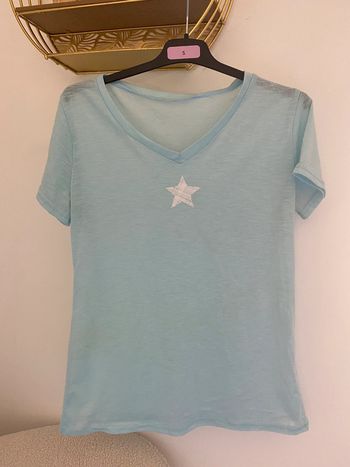 Tee shirt Taille S de couleur Turquoise