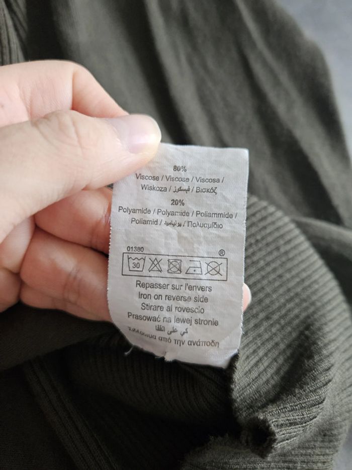 Petit pull léger mi-saison femme - Taille 42 / 44 - Patrice Breal - Vert sapin - photo numéro 5
