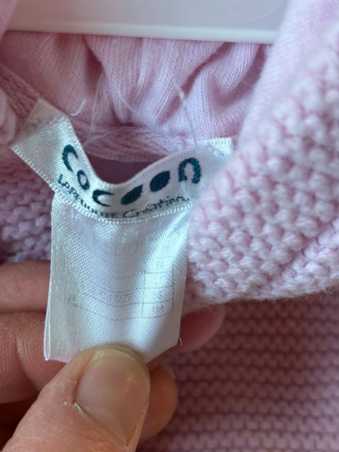 Gilet épais cocoon taille 1 mois - photo numéro 3