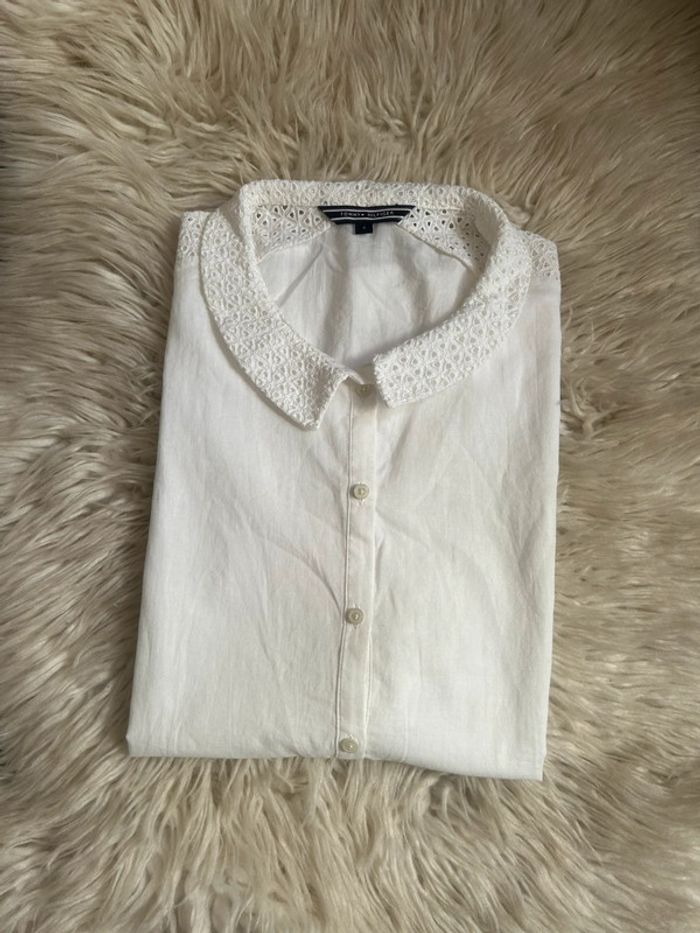 Femme 👩🏻 Chemise sans manches details esprit dentelle - Tommy Hilfiger taille 34/36 - photo numéro 2