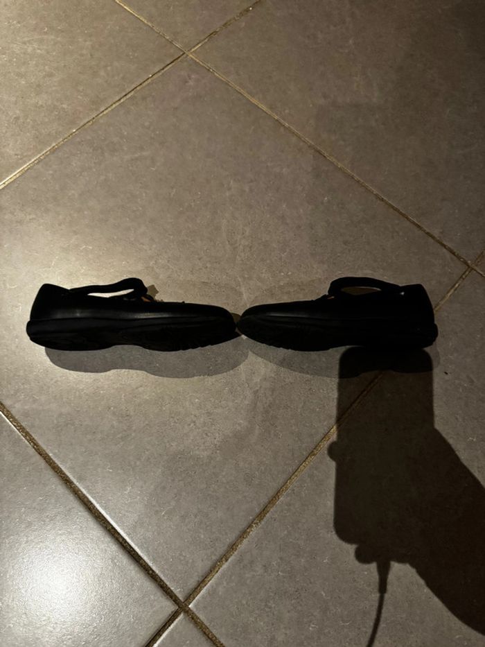 Ballerines en cuir avec serrage en scratch -  DPAM - Étoiles - Bleu marine - 29 - photo numéro 4
