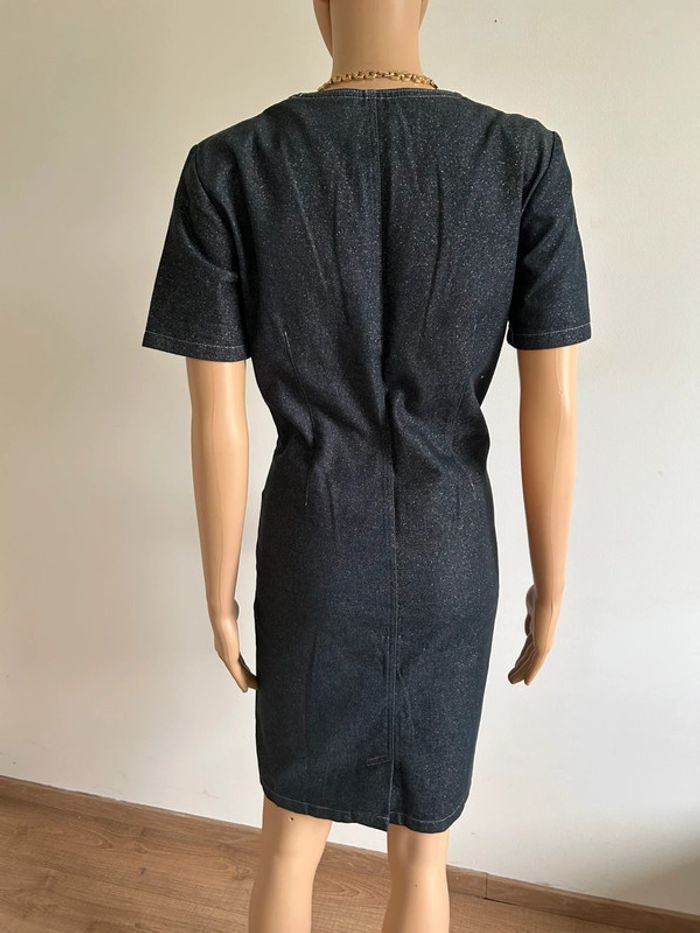 Robe en jean pailletée Christine Laure taille française 40 jamais portée - photo numéro 7