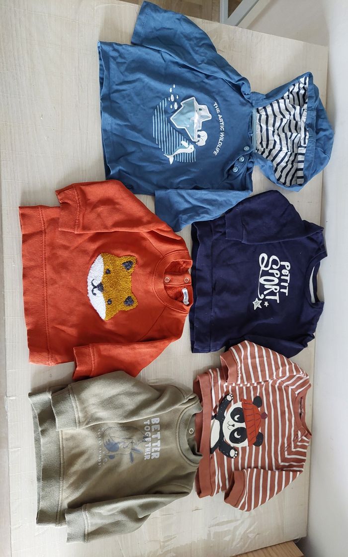 Lot  de 57 vêtements garçon 6mois - photo numéro 7