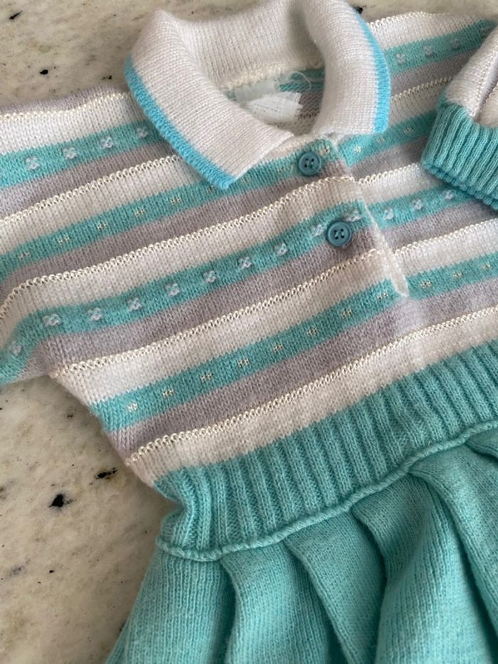 Jolie robe en maille vintage Absorba 6mois - photo numéro 4