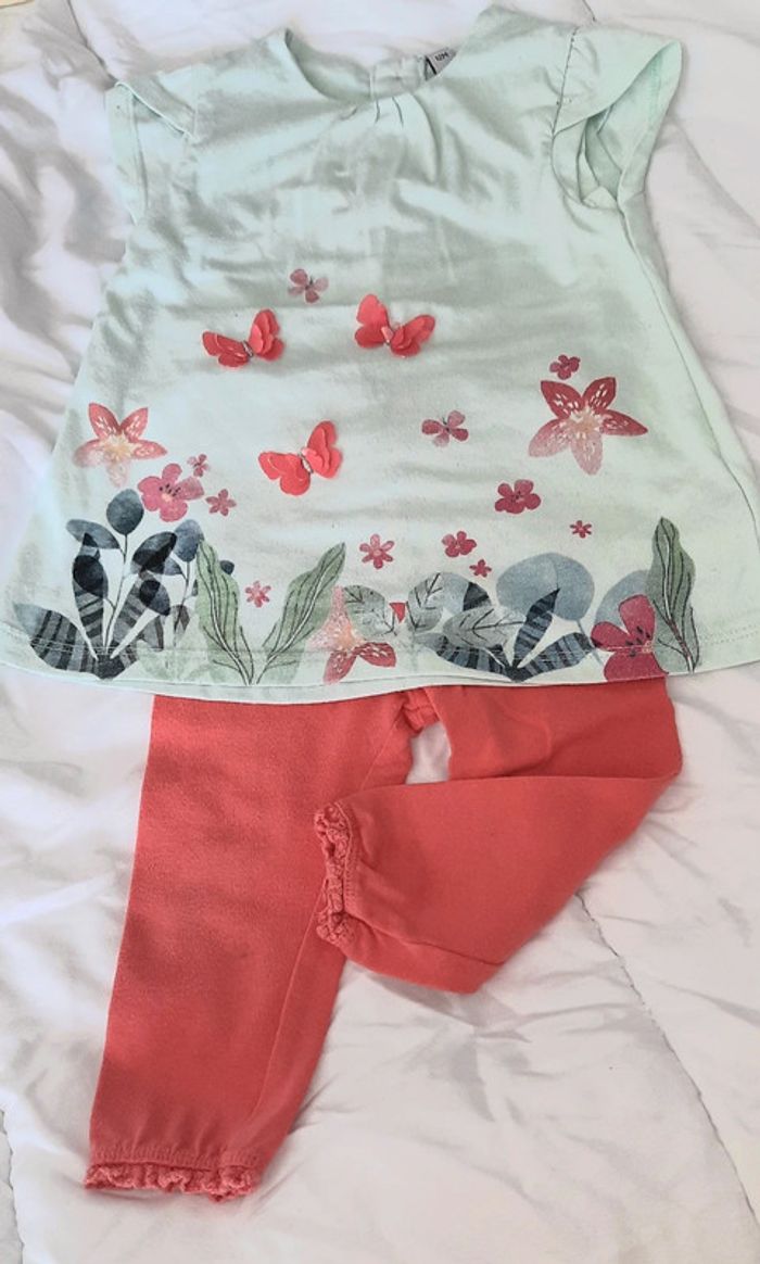 Ensemble fille 12 mois