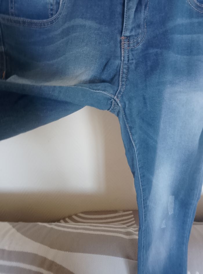 Jeans femme Gémo effet usé t36 - photo numéro 5