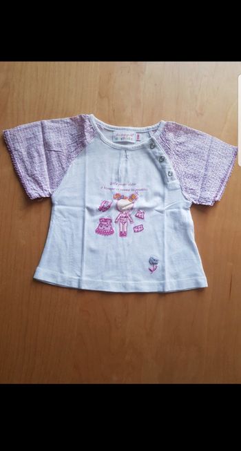 Tee-shirt bébé fille 6 mois
